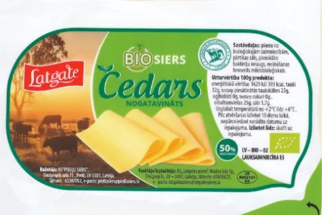 SIERS ČEDARS LATGALE, 50%, ~260G BIO