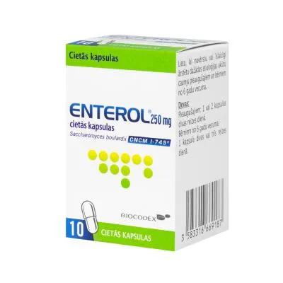 Enterol 250 mg cietās kapsulas N10