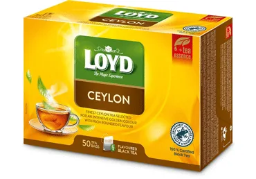MELNĀ TĒJA LOYD CEYLON 50X2G