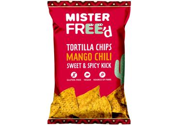 TORTIĻU ČIPSI MISTER FREE`D MANGO ČILI 135G