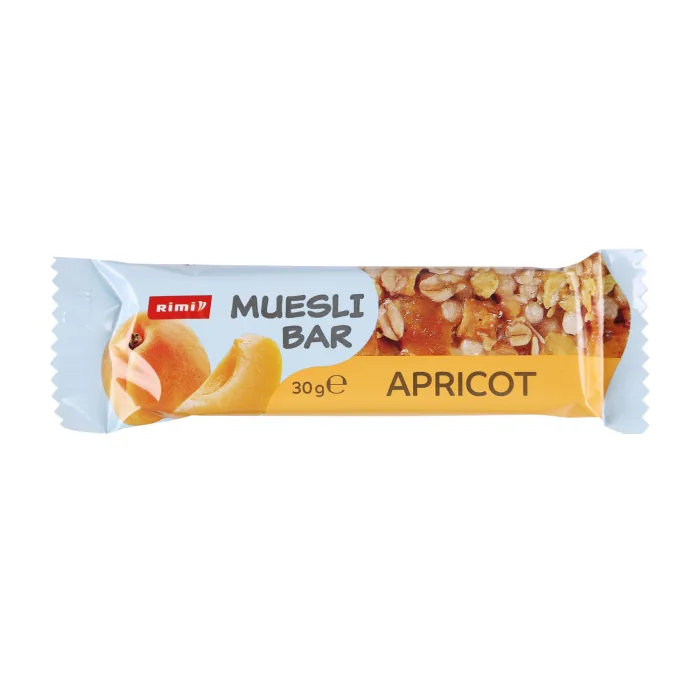 MUSLI BATONIŅŠ RIMI AR ŽĀVETĀM APRIKOZĒM 30G