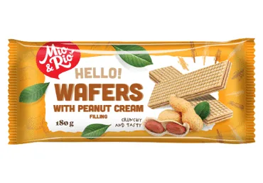VAFELES MIO&RIO AR ZEMESRIEKSTU KRĒMA PILDĪJUMU 180G