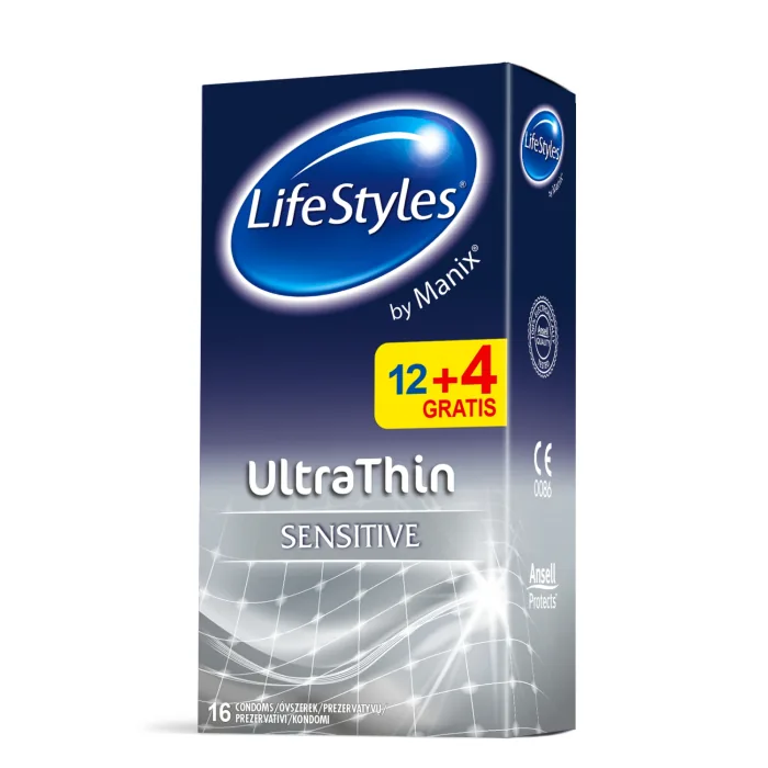 PREZERVATĪVI LIFESTYLES ULTRA THIN 12GB+4GB