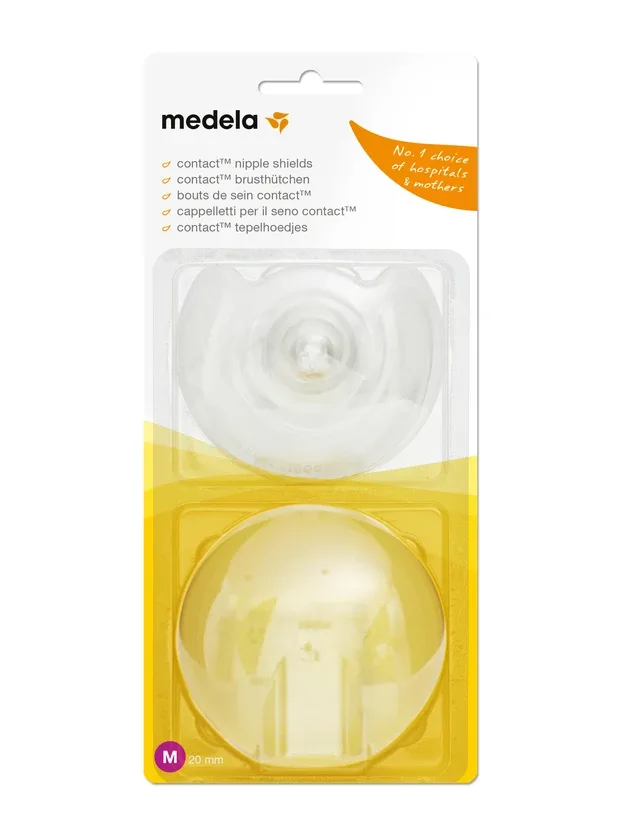 Medela krūšu galu aizsargs contact M silikona, 2 gb.