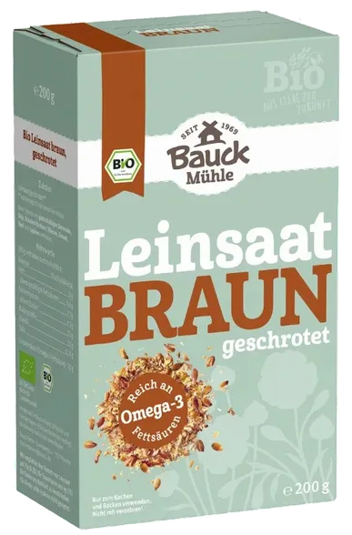 Bauck Hof linsēklas sasmalcinātas, 200 g