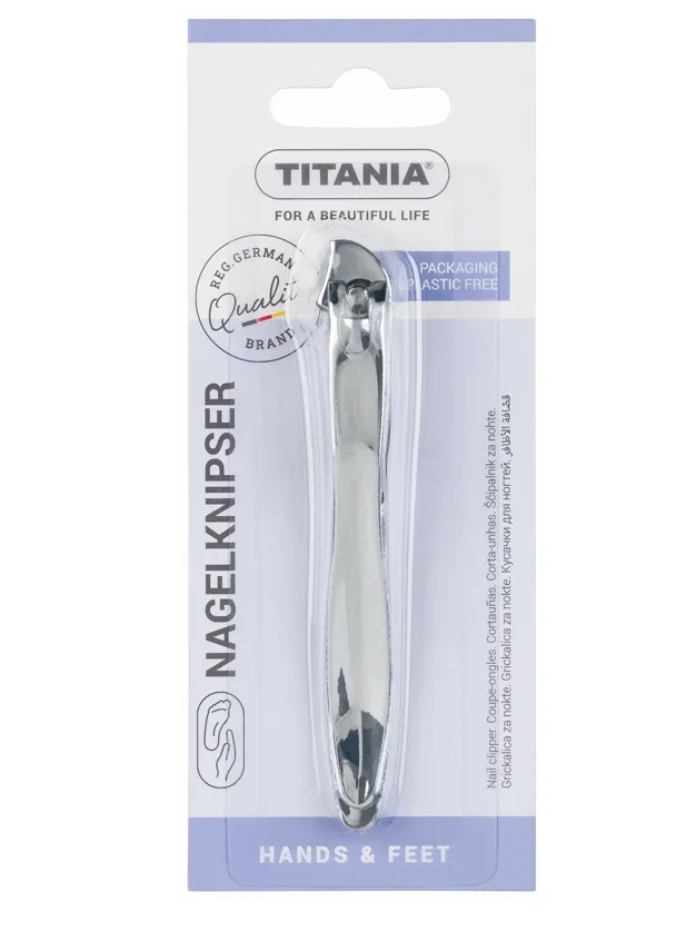 Щипчики для ногтей Titania, хромированные, 1 шт.
