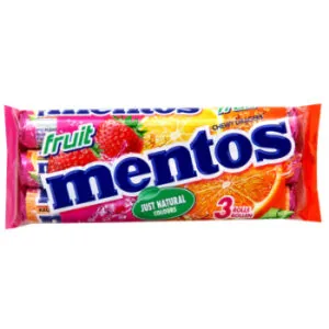KONF. MENTOS FRUIT 3PACK  3X38G