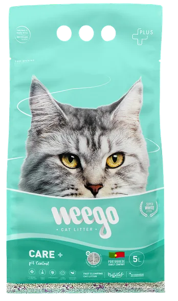 Weego Care+ Комкующийся песок для кошек, 5 л