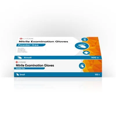 Livsane Nitrila Cimdi, nepūderēti S N100
