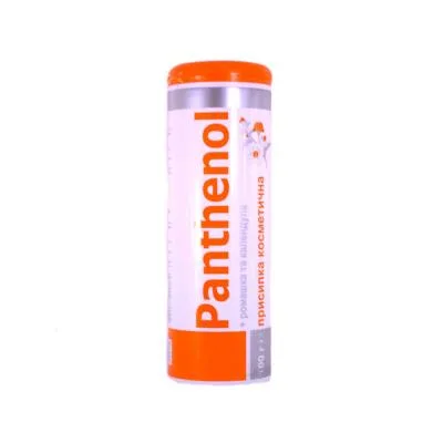 Pantenol, pūderis ar kumelītēm/kliņģerītēm 100 g