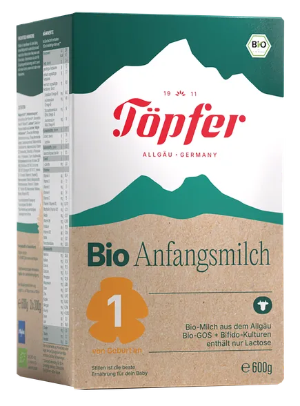 Topfer BIO Nr. 1, no dzimšanas līdz 6 mēnešiem, bioloģisks piena maisījums, 600 g