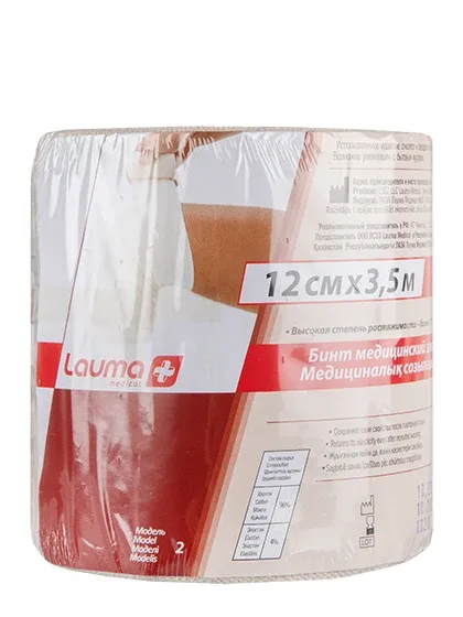 Lauma Medical elastīgā medicīniskā saite 12 cm X 3,5 m, 1 gb.