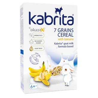 BIEZPUTRA 7GRAUDU AR KAZAS PIENU KABRITA AR BANĀNIEM 6+ 180G