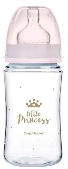 Canpol Babies Anti-Colic PP Easy start royal baby pink pudelīte, 240 ml