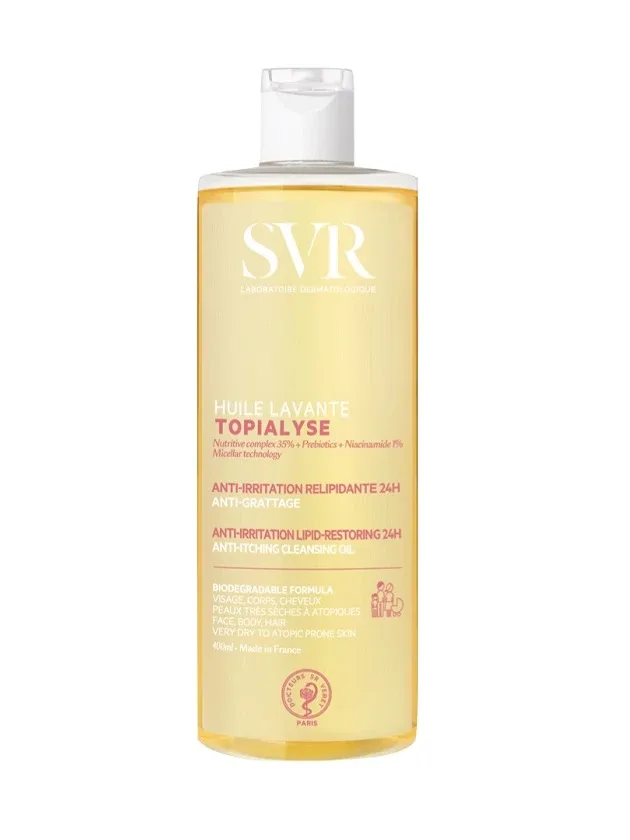 SVR Topialyse Huile Lavante eļļa atopiskas ķermeņa ādas mazgāšanai, 400 ml