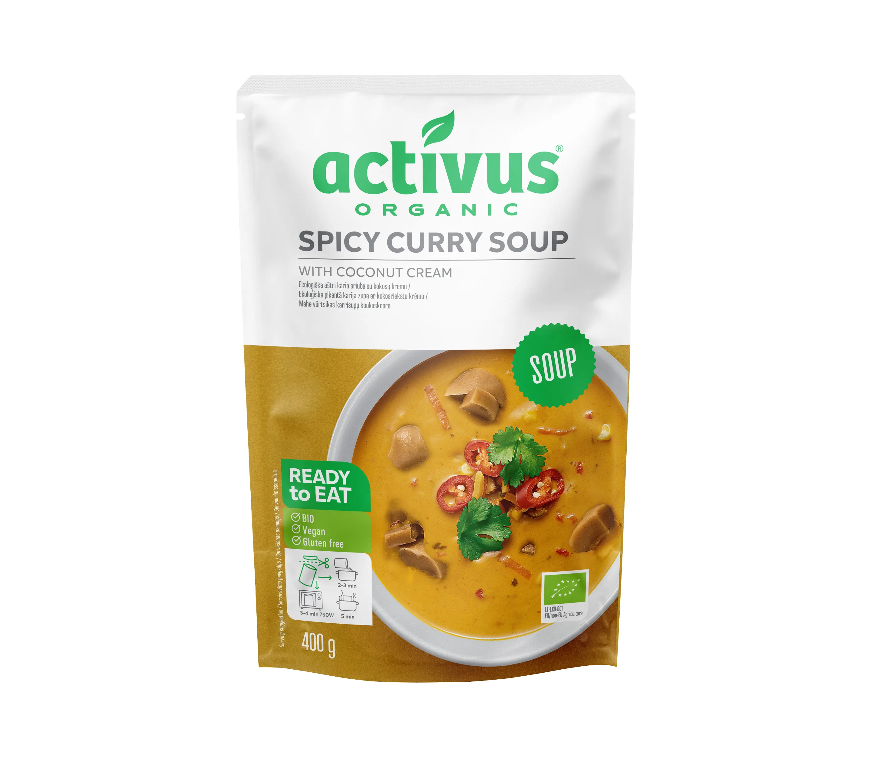 KARIJA ZUPA ACTIVUS BIO, PIKANTA, 400G