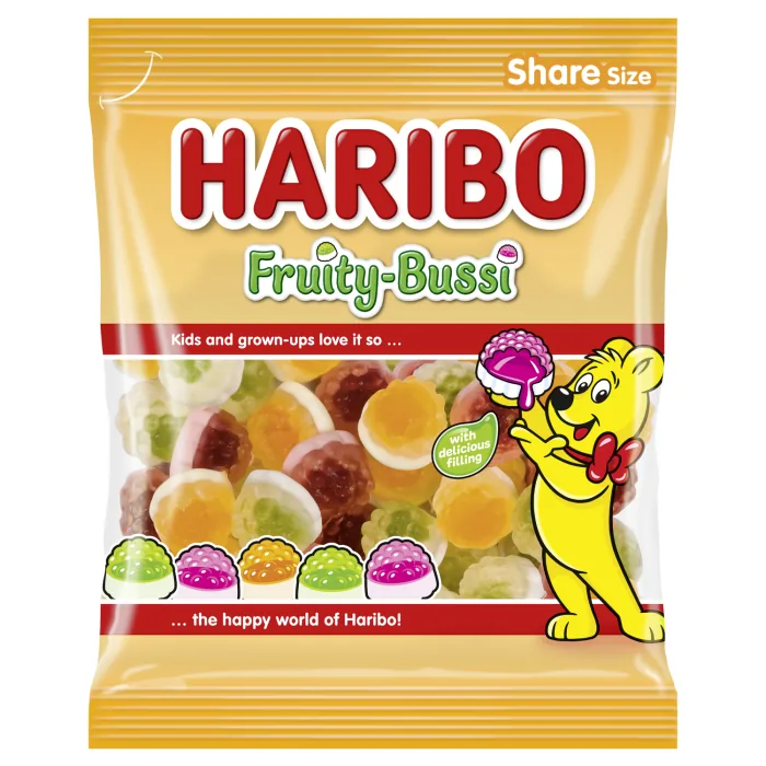 ŽELEJAS KONFEKTES HARIBO FRUITY BUSSI 175G