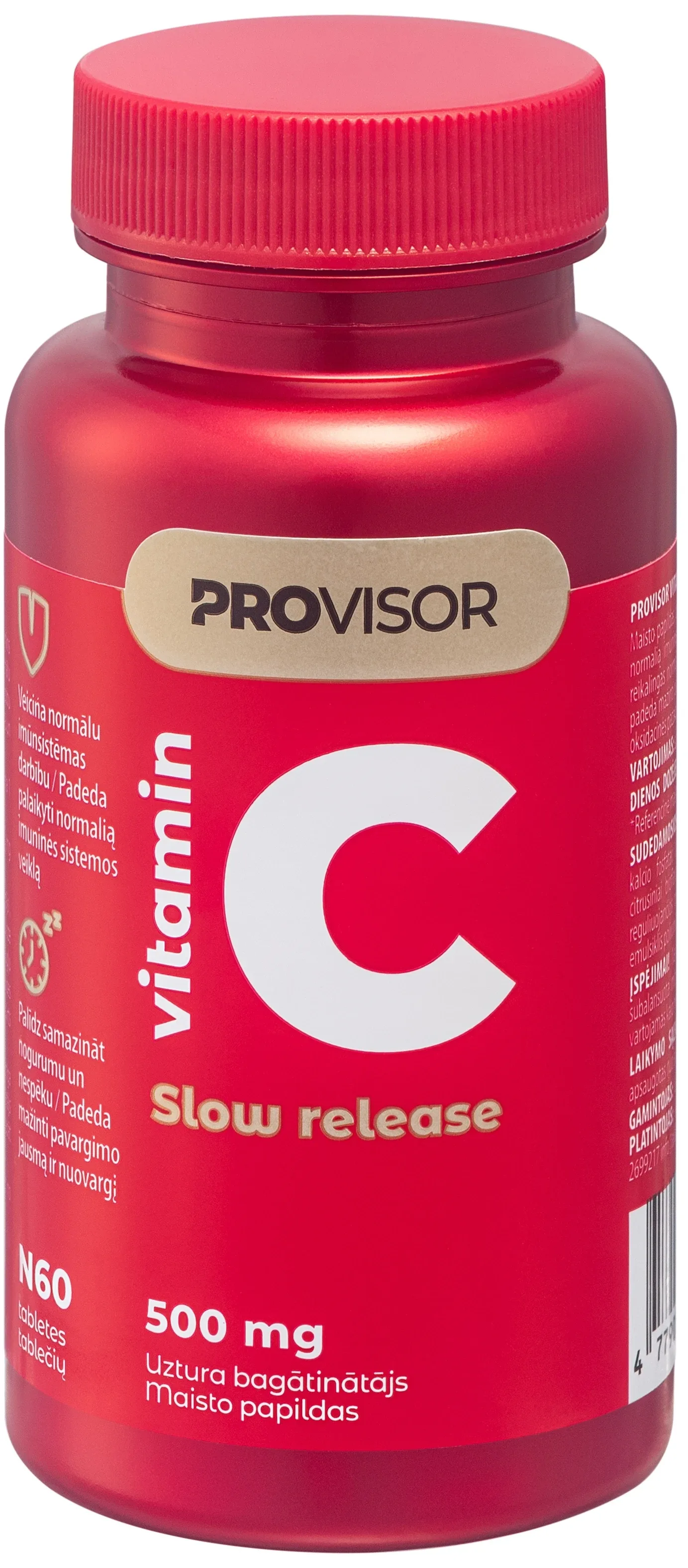 Provisor C Vitamin 500 mg prolong, 60 tabletes