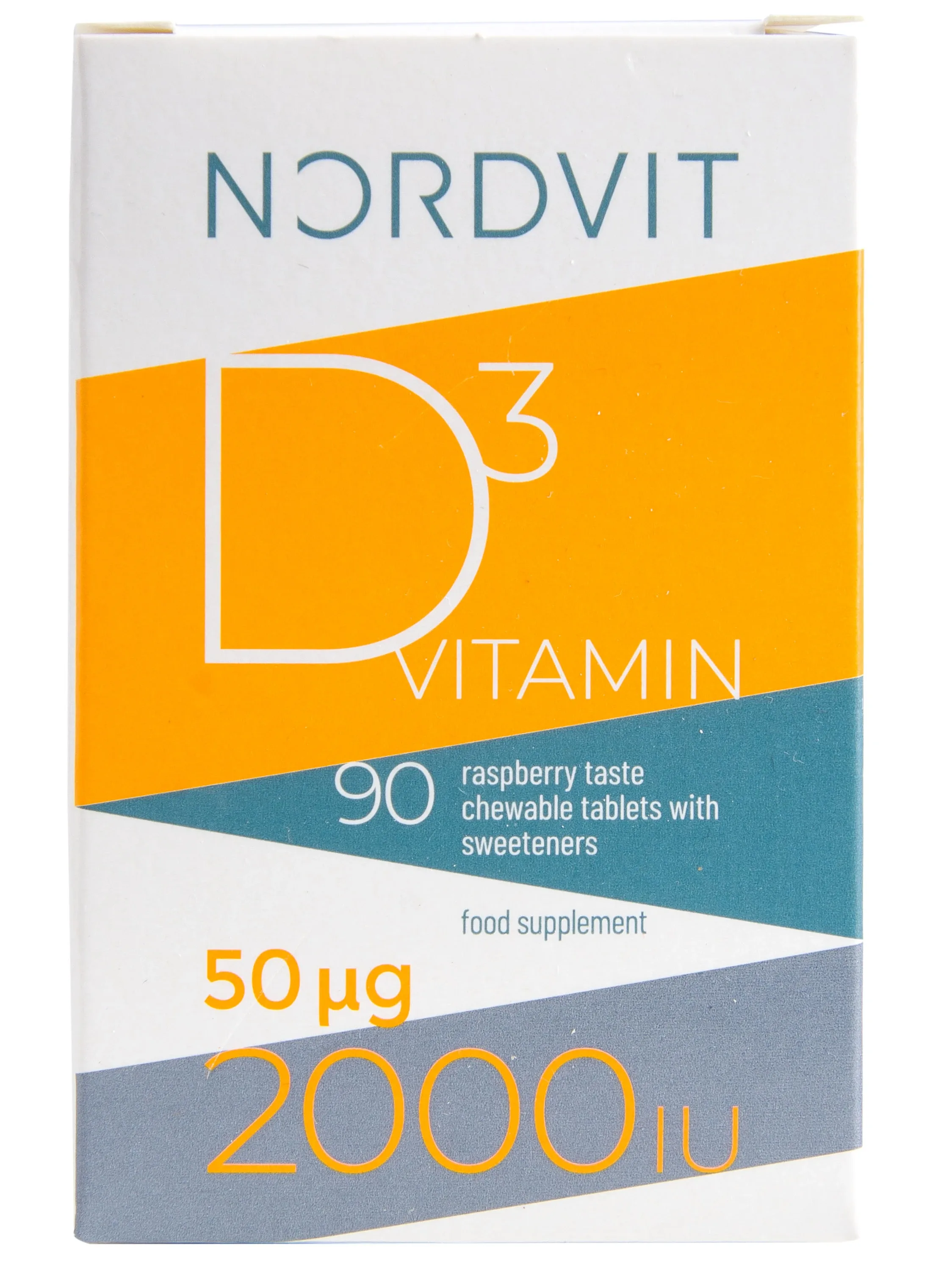 Nordvit D3 vitamīns 50MKG/2000 iu, 90 tabletes