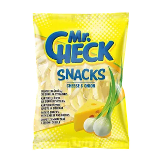 KARTUPEĻU ČIPSI MR.CHECK AR SIERA UN SĪPOLU GARŠU 50G