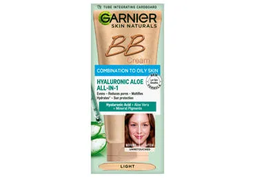 BB KRĒMS GARNIER HYALURONIC ALOE TAUKAINAI, JAUKTA TIPA ĀDAI, GAIŠS TONIS, 50ML