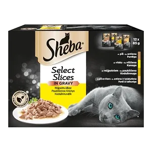 SHEBA POUCH 12-PAKA AR MĀJPUTNU GAĻU 12X85G
