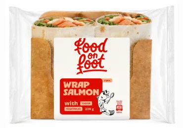 VRAPS AR LASI, SIERU UN DĀRZEŅIEM FOOD ON FOOT 230G