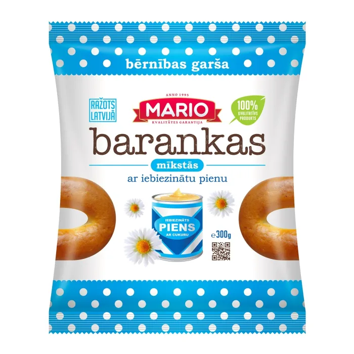 MĪKSTĀS BARANKAS MARIO AR IEBIEZINĀTO PIENU 300G