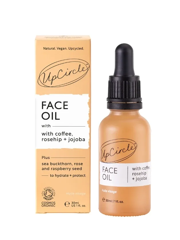 Upcircle sejas eļļa ar kafiju, mežrozīšu un jojoba eļļu, 30 ml
