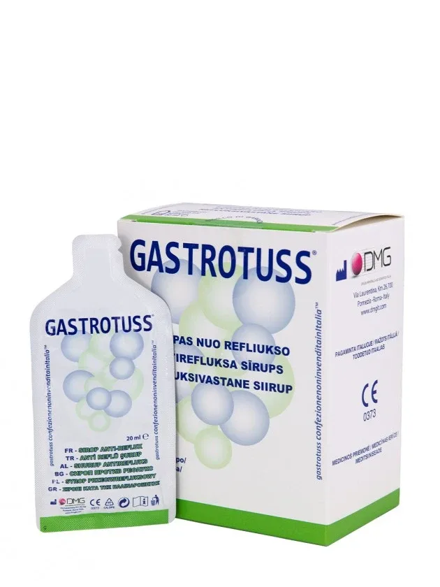 Gastrotuss Antirefluksa sīrups 20 ml, 20 paciņas