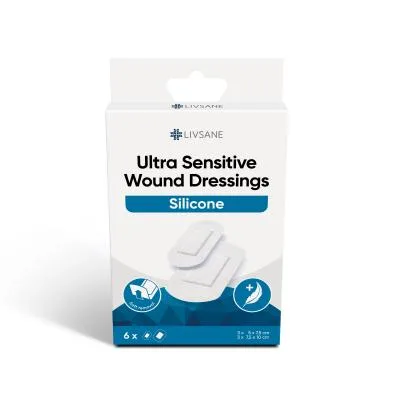 Livsane Ultra Sensitive silikona brūču pārsēji N6