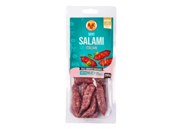 AUKSTI KŪPINĀTAS ITĀĻU MINI SALAMI DESIŅAS RGK 250G