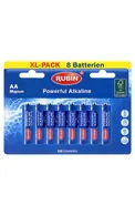 RUBIN AA MIGNON LR6 BATERIJAS, XL IEPAKOJUMS, 8GAB.