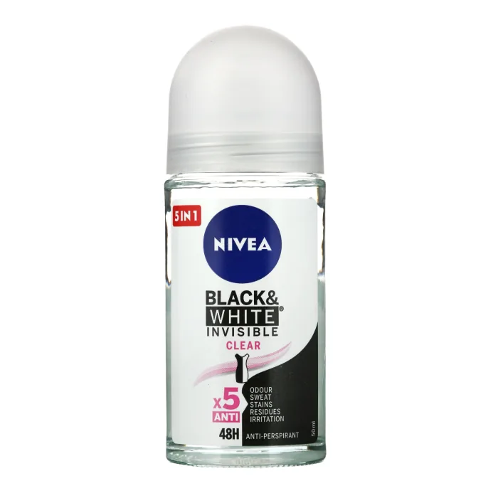 DEZODORANTS NIVEA INVISIBLE CLEAR SIEVIETĒM RULLVEIDA 50ML
