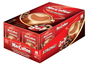 ŠĶĪSTOŠĀS KAFIJAS DZĒRIENS 3IN1 MACCOFFEE STRONG 40X16G