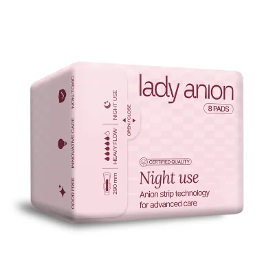 Lady Anion Night Use higiēniskās paketes N8