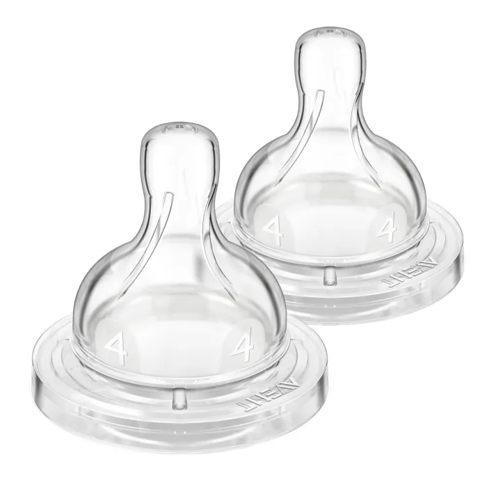 ANTI COLIC BAROŠANAS SILIKONA KNUPĪŠI PHILIPS AVENT 6M+ 2 GAB