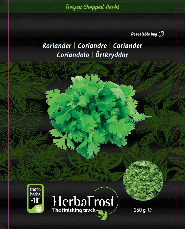 SALDĒTS SAGRIEZTS KORIANDRS, HERBAFROST, 250G