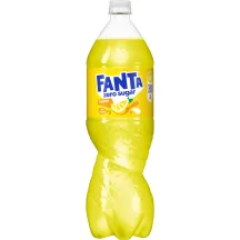 GĀZĒTS DZĒRIENS FANTA LEMON ZERO AR SALDINĀTĀJIEM 1.5L