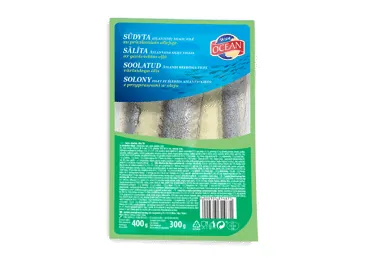 SIĻĶU FILEJA MAZSĀLĪTA EĻĻĀ AR GARŠVIELĀM OCEAN 400G