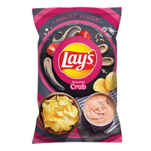 ČIPSI LAY’S AR KRABJA GAĻAS GARŠU 130G
