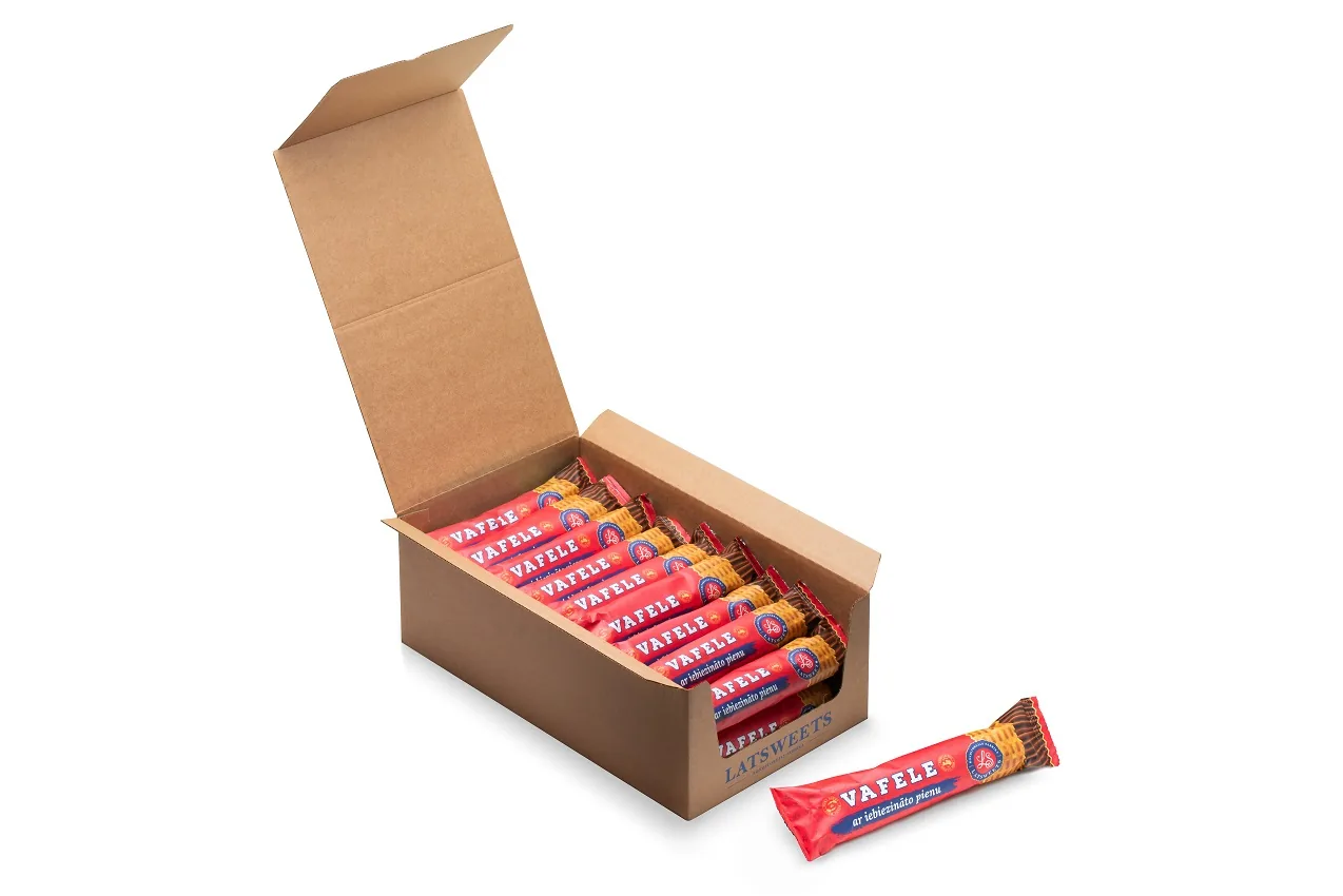 VAFELES LATSWEETS AR IEBIEZINĀTO PIENU, 45G