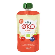EKOLOĢISKA PUTRA SALLING EKO AR AUZĀM, ĀBOLIEM, ZEMENĒM UN MELLENĒM 6MĒN. 120G
