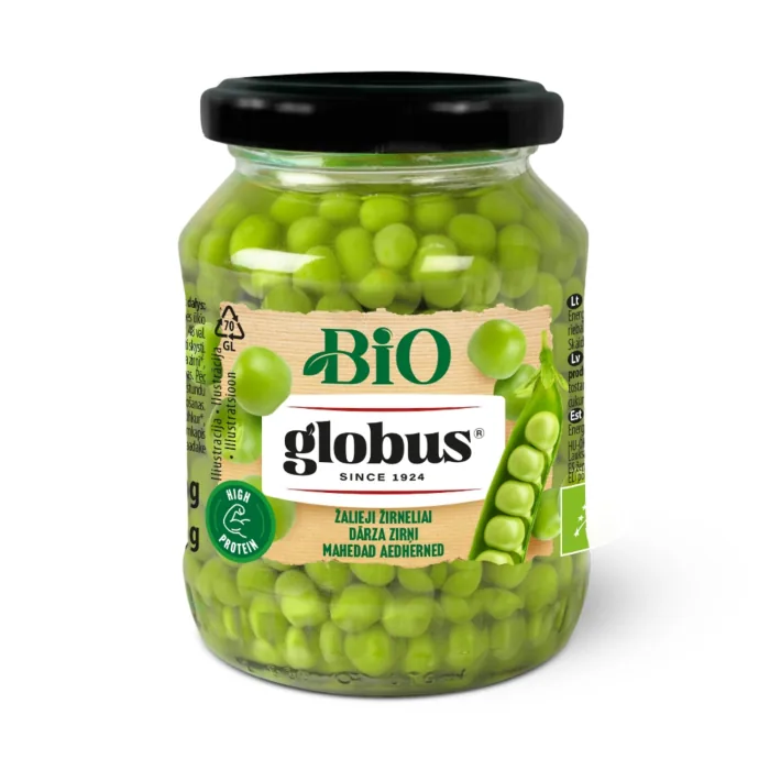 ZAĻIE ZIRNĪŠI GLOBUS BIO 330G