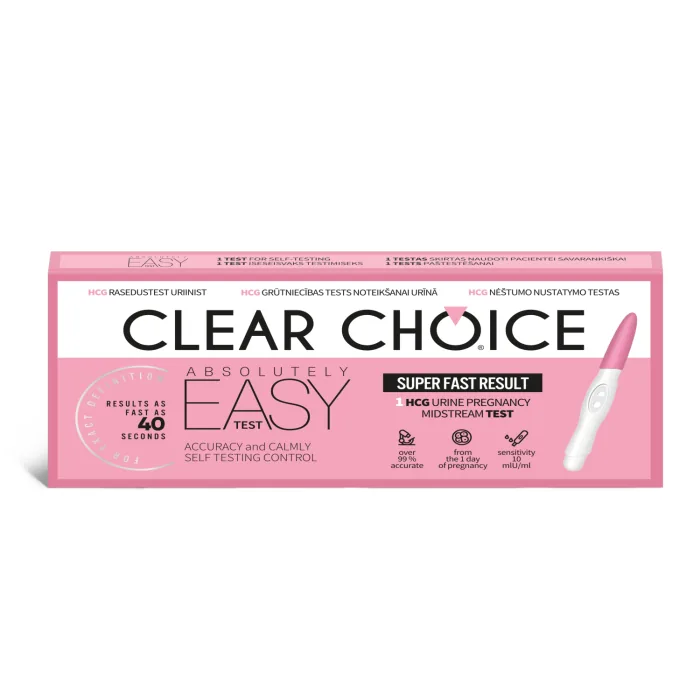 GRŪTNIECĪBAS TESTS CLEAR CHOICE EASY
