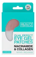 BEAUTY FORMULAS NIACINAMIDE&COLLAGEN MASKA ĀDAI ZEM ACĪM, 12GAB. (6 PĀRI)