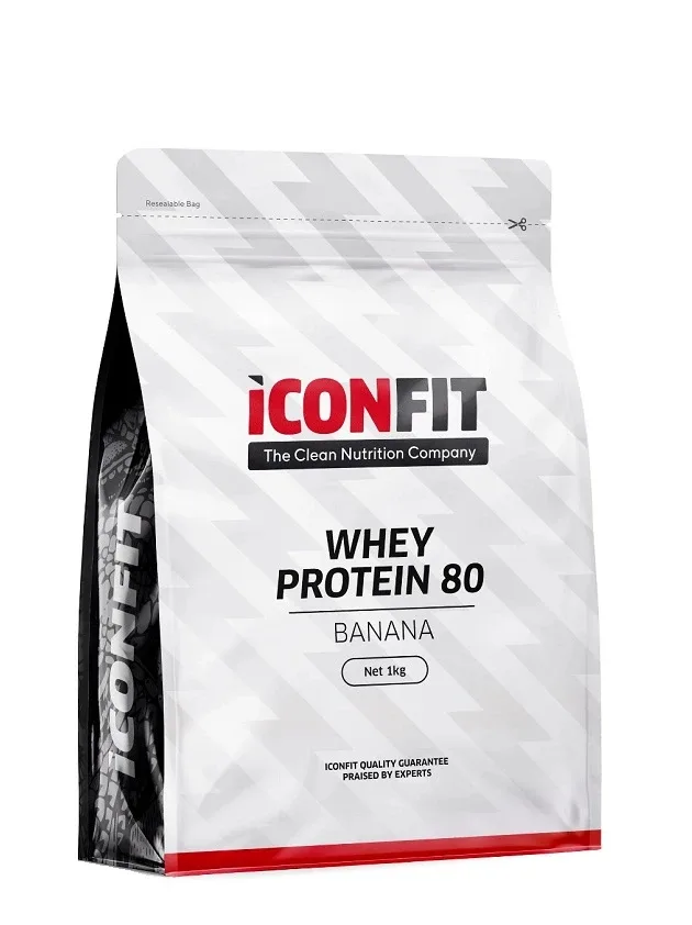 Iconfit sūkalu proteīns 80 banānu garša, 1 kg