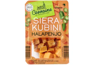 SIERA KUBIŅI ČEDERAS RED AR HALAPENJO PIPARIEM CESVAINE 110G