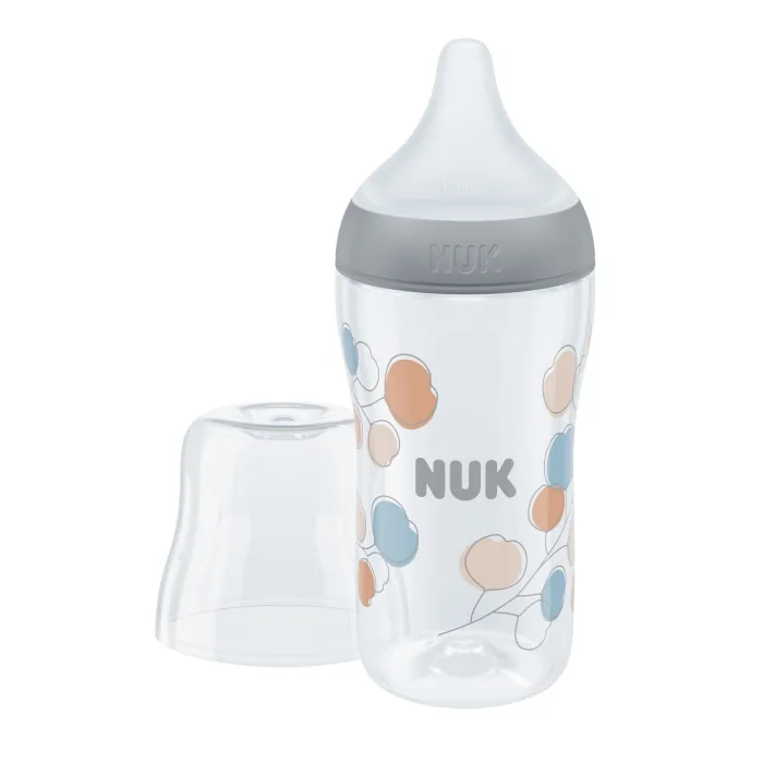PUDELE NUK PERFECT MATCH AR TEMPERATŪRAS KONTROLI, SILIKONA, M IZMĒRA KNUPI 260ML