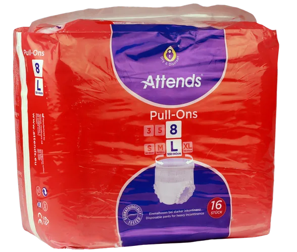 Attends Pull-Ons L/8 biksītes, 16 gab.